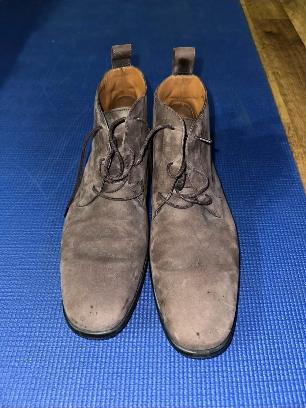 Bally Men's Gray Suede Chukka Boots